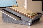 Up-close view of the Ergo-Top 320 Circular Laptop Stand.