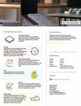Infographic showing the benefits of the Ergo-Top 320 Circular Laptop Stand.