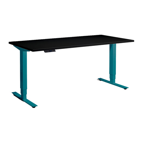 Atlas dark teal standing desk.