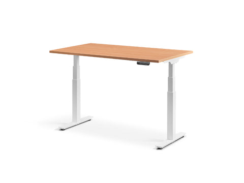 altitude pro compact standing desk in beech