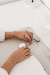 magnetic cable holder, being used with desk mat