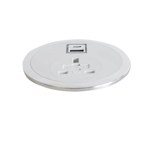 In Desk USB & Mains Power Unit