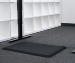 black standing desk floor mat