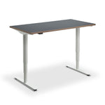 a modern, adjustable standing desk with a sleek, minimalist design.
