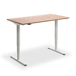 a simple, rectangular wooden desk with a minimalist design.