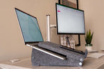 Ergo-Top 320 Circular Laptop Stand being used.