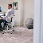 Office with Bloon Original Posture Ball Chair in Elephant