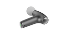 flow nano massage gun in graphite grey, side view