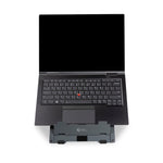 Small laptop on Bakker Elkhuizen Ergo-Q 160 Laptop Stand 