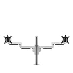 Dual screen monitor arm mount.