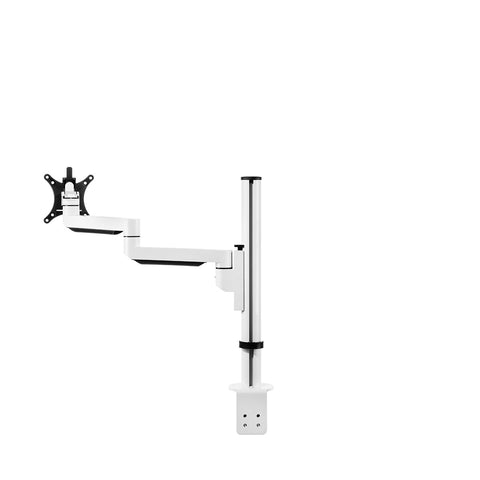 Bakker Elkhuizen Filex Galaxy Single Monitor Arm in white.