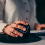 Hand using PRF Ergonomic Vertical Wireless Mouse