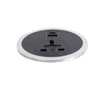 In Desk USB & Mains Power Unit