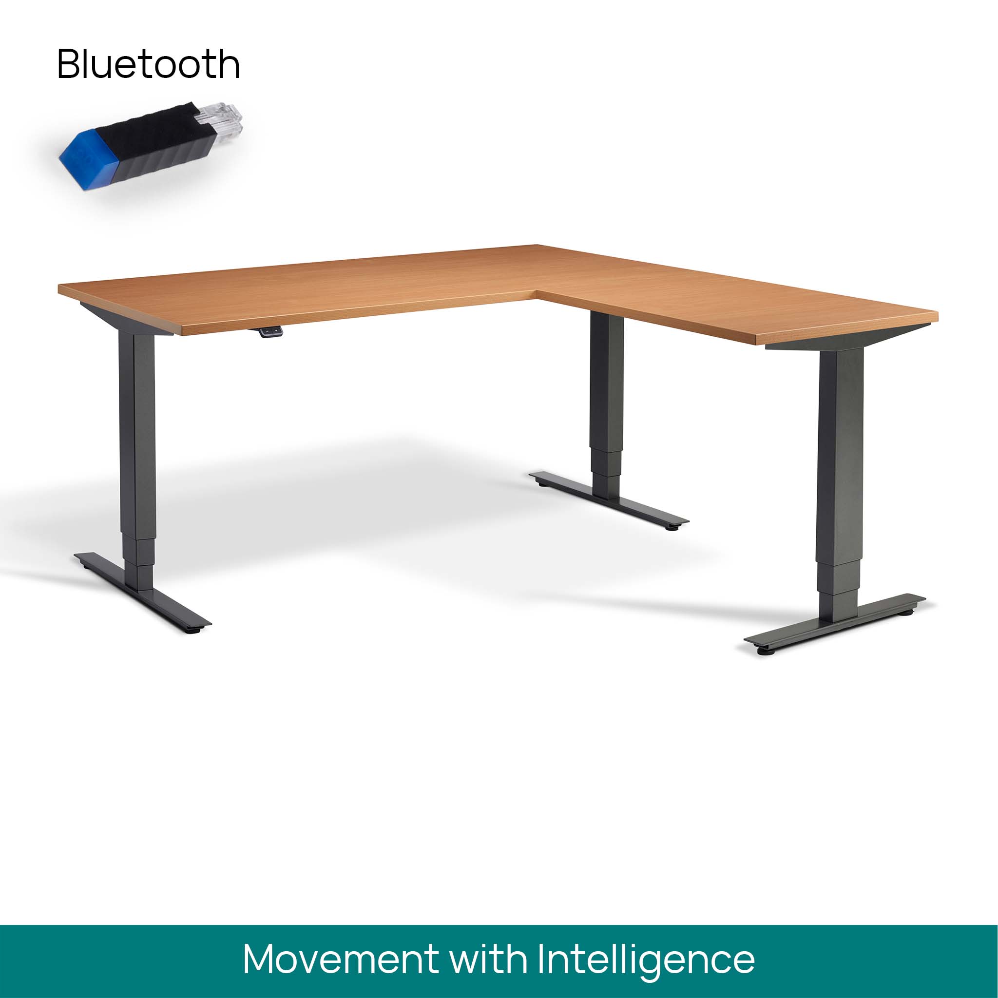 Atlas Standing Corner Desk Bluetooth Ergo Desks