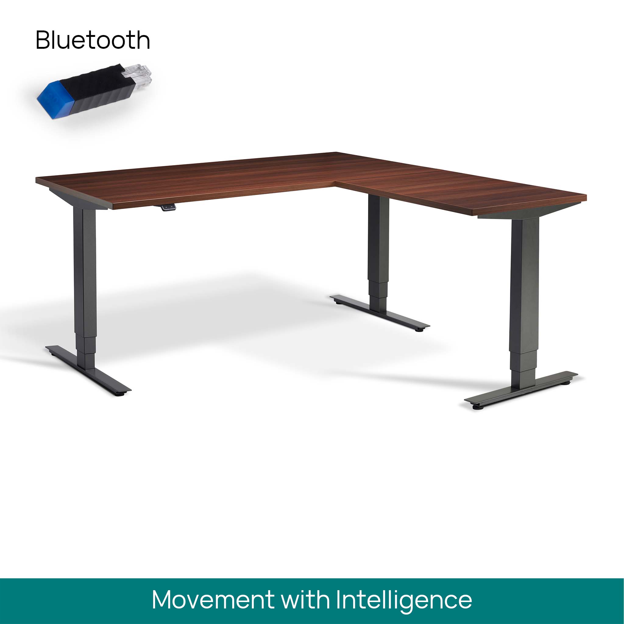 Atlas Standing Corner Desk Bluetooth Ergo Desks