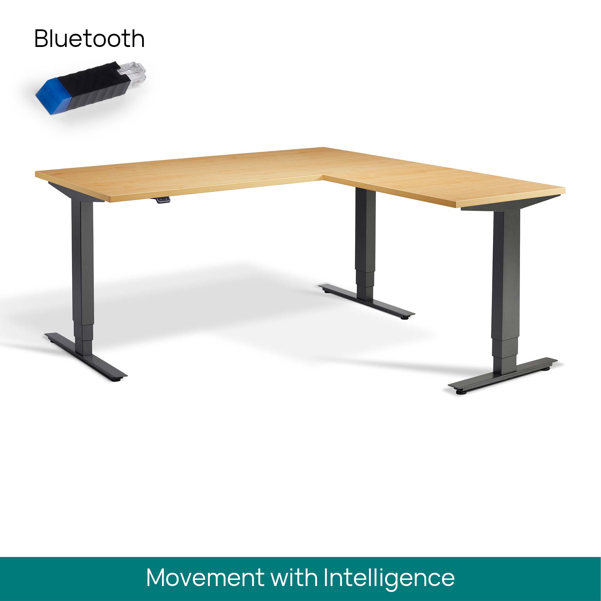 Atlas Standing Corner Desk Bluetooth Ergo Desks