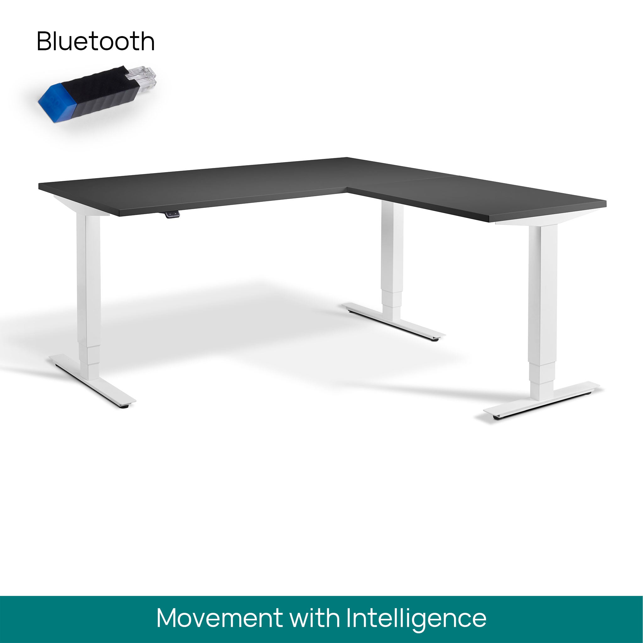 Atlas Standing Corner Desk Bluetooth Ergo Desks