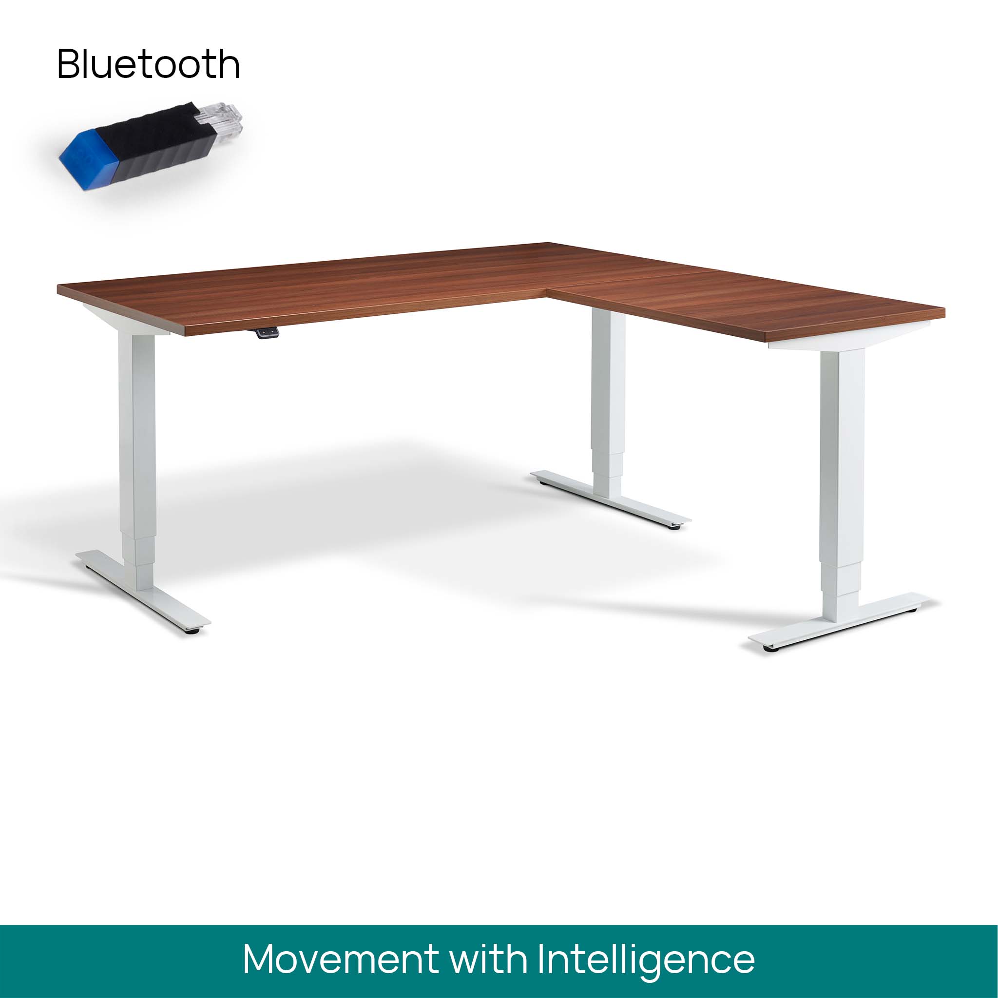 Atlas Standing Corner Desk Bluetooth Ergo Desks
