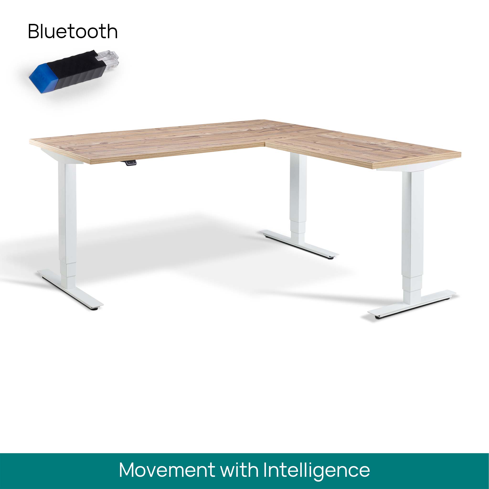 Atlas Standing Corner Desk Bluetooth Ergo Desks