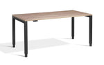 4 legged standing desk with grey nebraska oak top