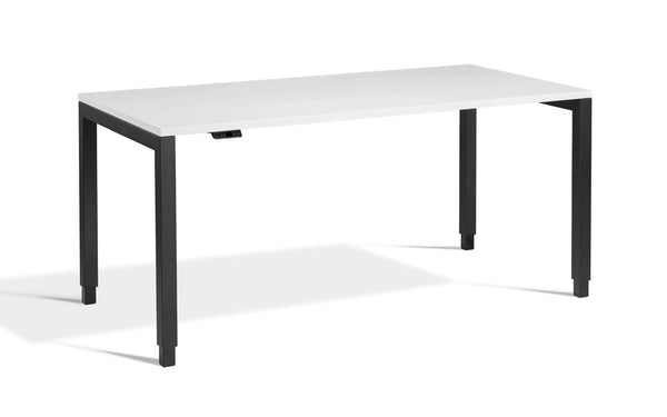 4 legged standing desk with white top