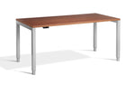 4 legged standing desk with walnut top