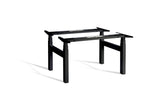 black electric height adjustable desk frame