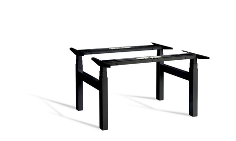black electric height adjustable desk frame
