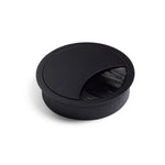 metal cable port in matt black