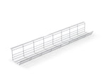 cable management wire basket tray in silver