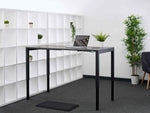 4 legged standing desk with standing mat